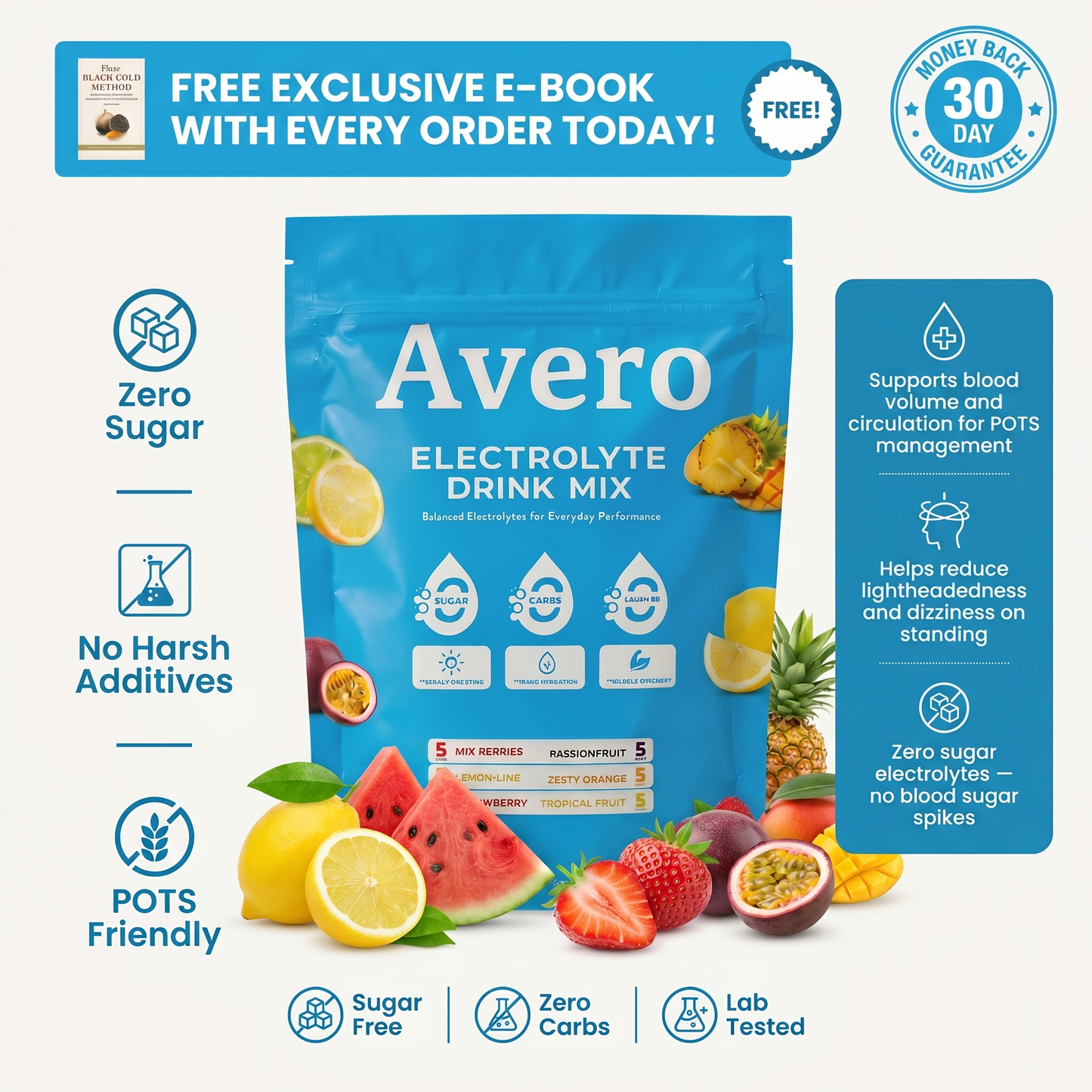 Electrolyte Drink Mix – Daily POTS Support Stick Packs